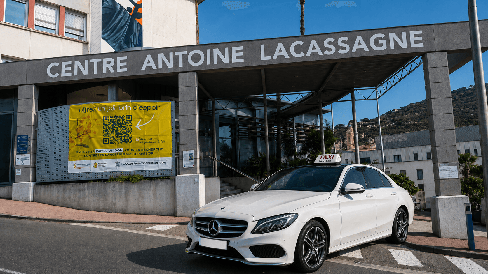 Antibes vers Centre Lacassagne Nice : taxi conventionné CPAM et trajet médical