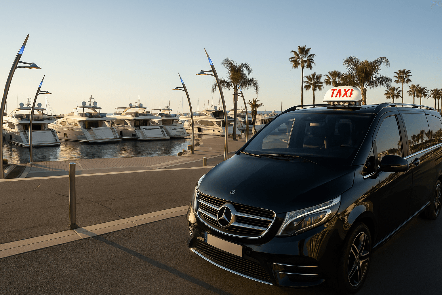 Taxi Antibes Mercedes pour transferts aéroport Nice