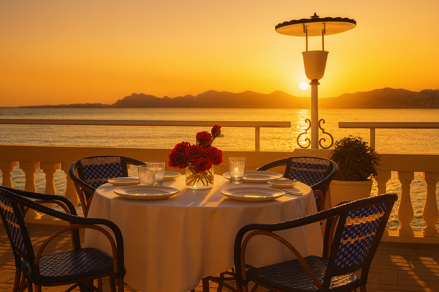 Restaurant La Passagère étoilé Michelin à Juan-les-Pins avec terrasse vue mer
