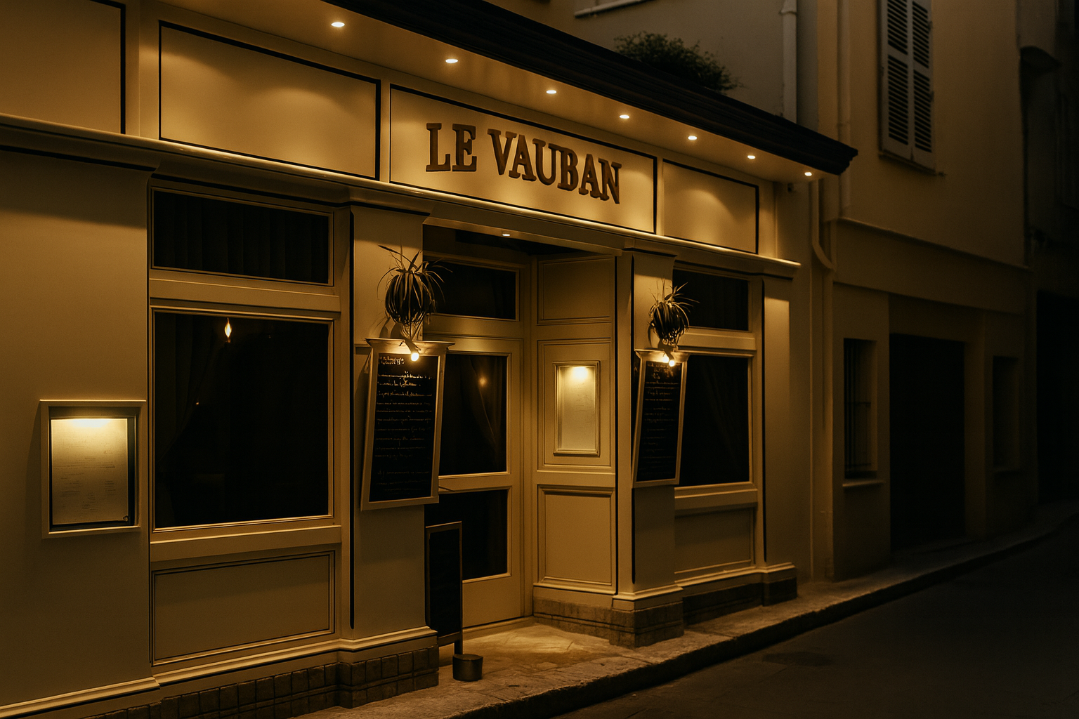 Restaurant Le Vauban face au port Vauban avec terrasse vue mer