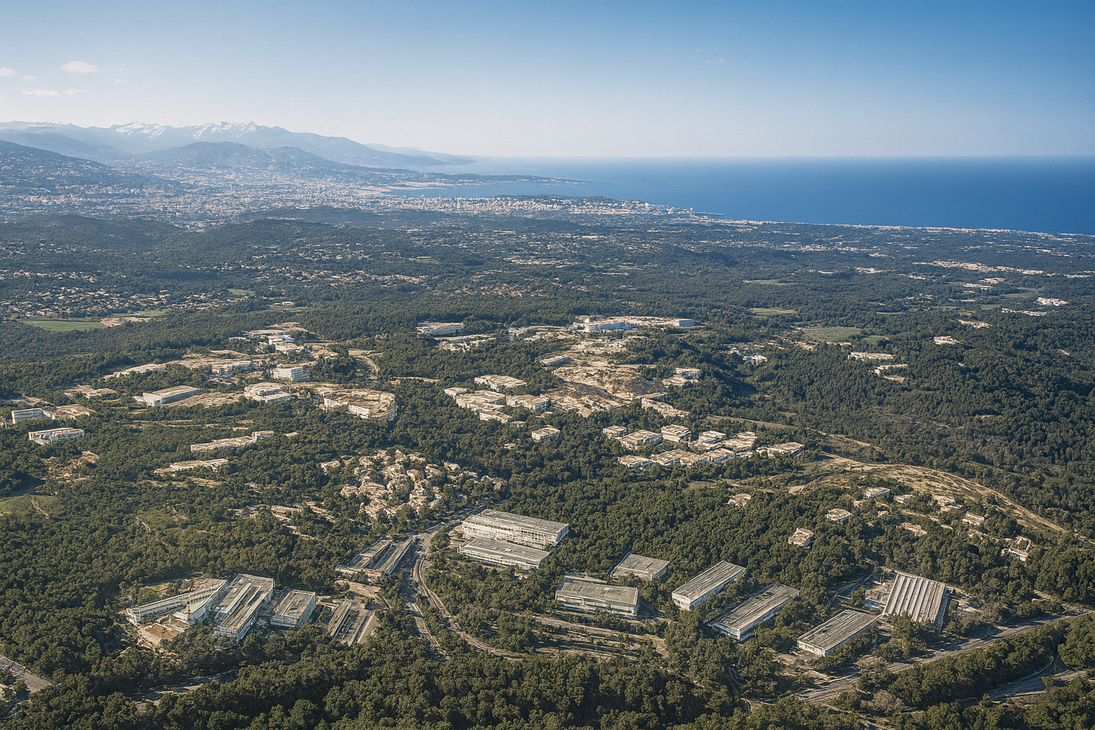 Proximité d'Antibes avec Sophia Antipolis, technopole européenne